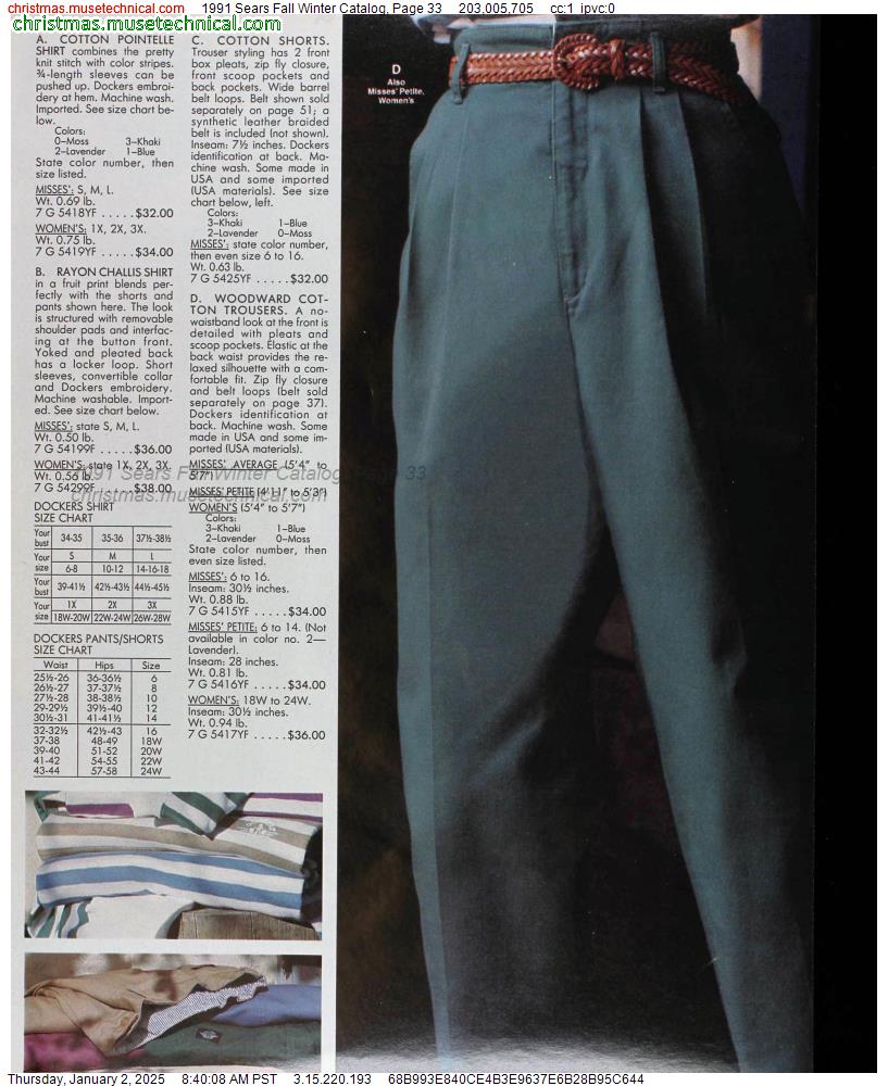 1991 Sears Fall Winter Catalog, Page 33