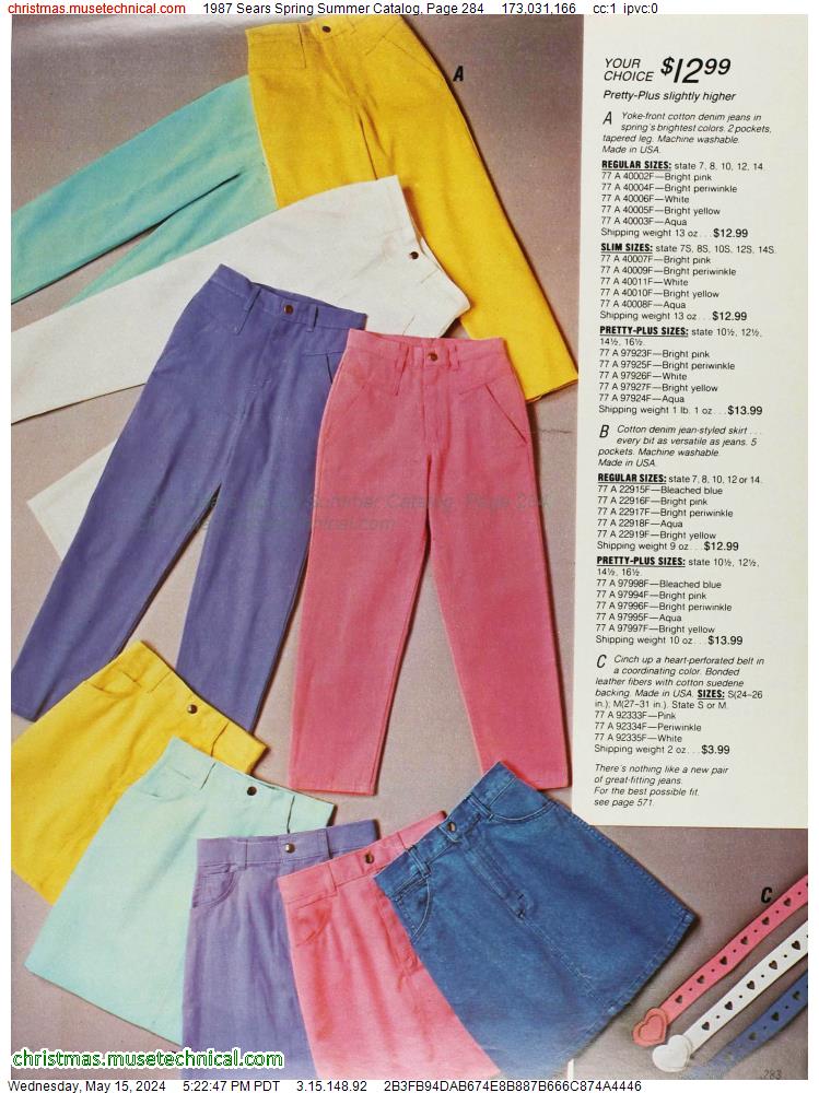 1987 Sears Spring Summer Catalog, Page 284