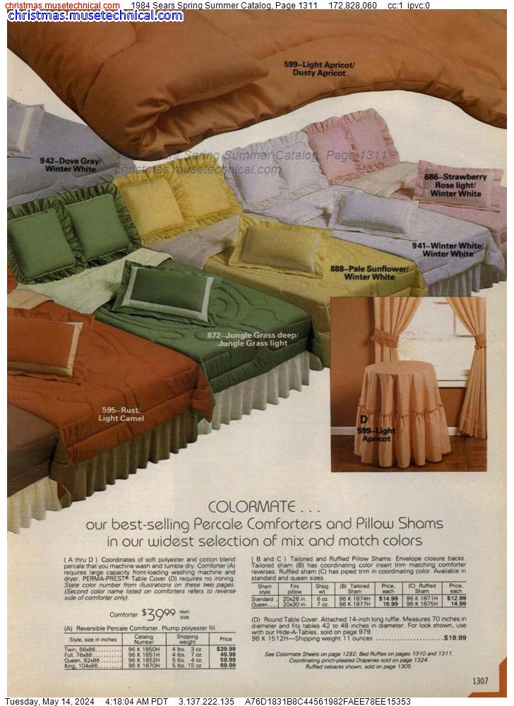 1984 Sears Spring Summer Catalog, Page 1311