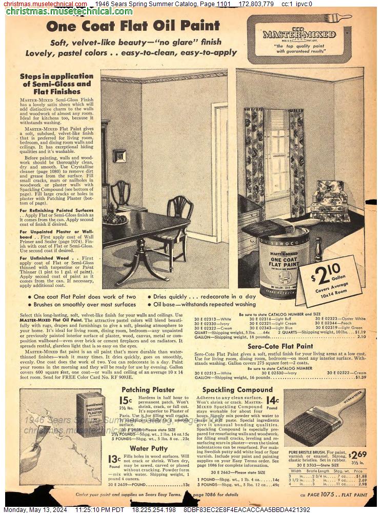 1946 Sears Spring Summer Catalog, Page 1101