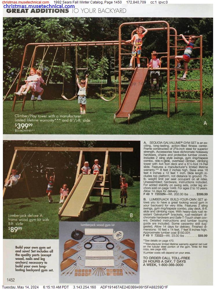 1992 Sears Fall Winter Catalog, Page 1450