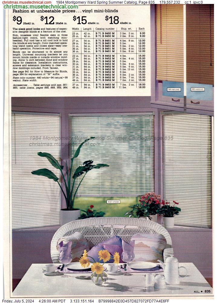 1984 Montgomery Ward Spring Summer Catalog, Page 835