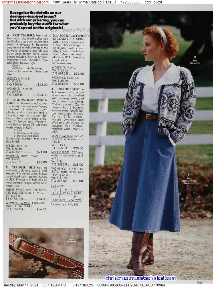 1991 Sears Fall Winter Catalog, Page 51