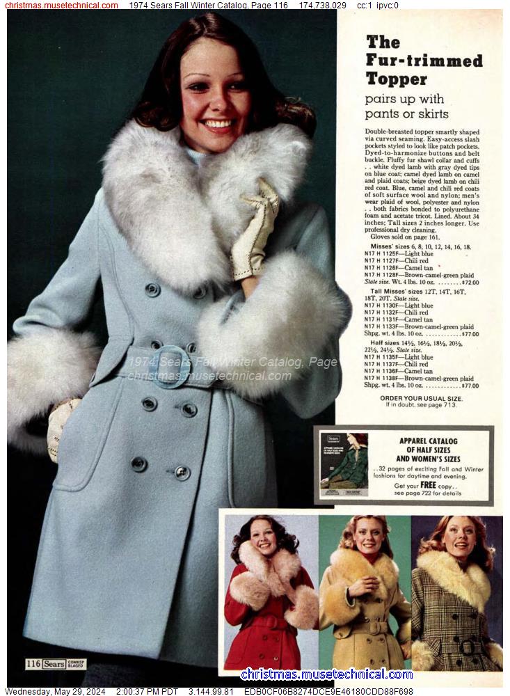 1974 Sears Fall Winter Catalog, Page 116 - Christmas Catalogs & Holiday