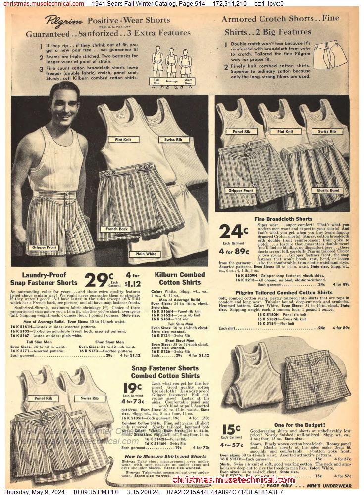 1941 Sears Fall Winter Catalog, Page 514
