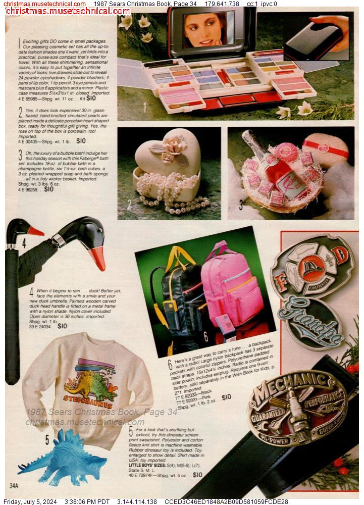 1987 Sears Christmas Book, Page 34