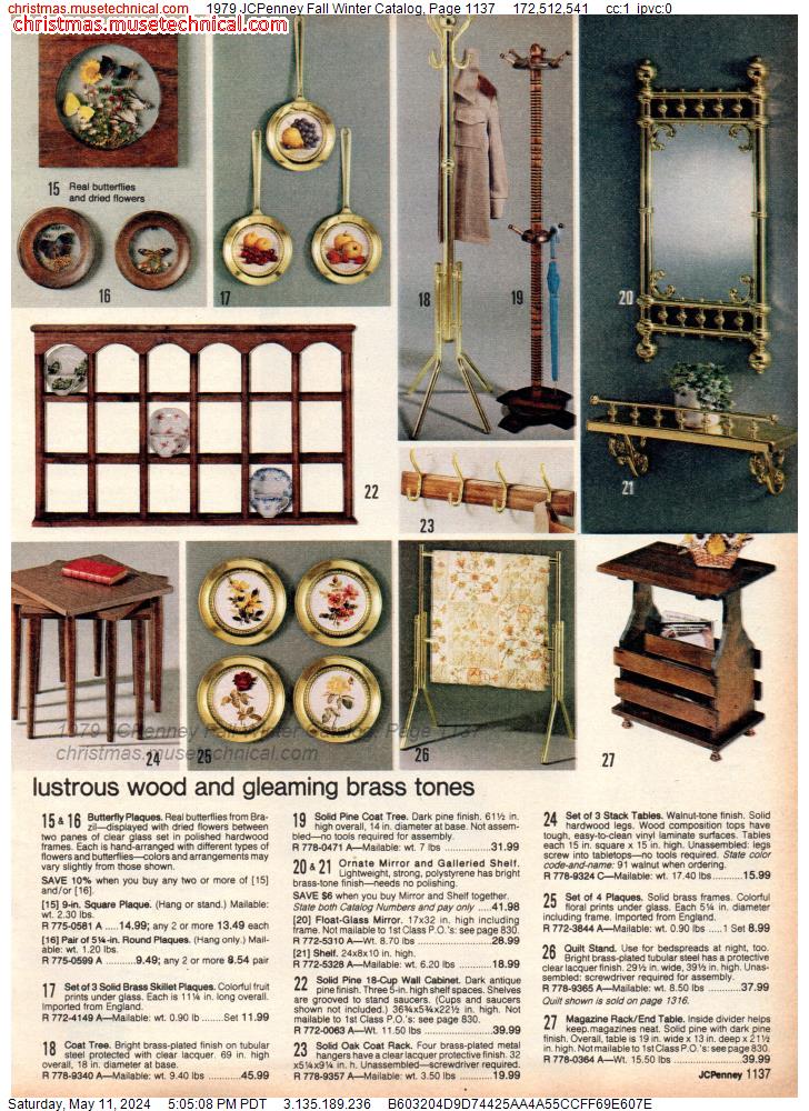 1979 JCPenney Fall Winter Catalog, Page 1137