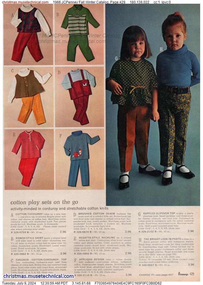 1966 JCPenney Fall Winter Catalog, Page 429