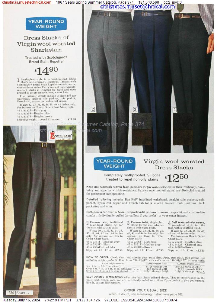 1967 Sears Spring Summer Catalog, Page 374