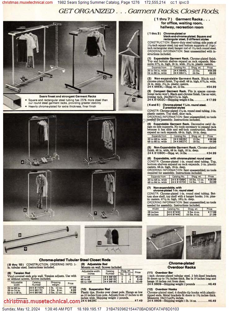 1982 Sears Spring Summer Catalog, Page 1276