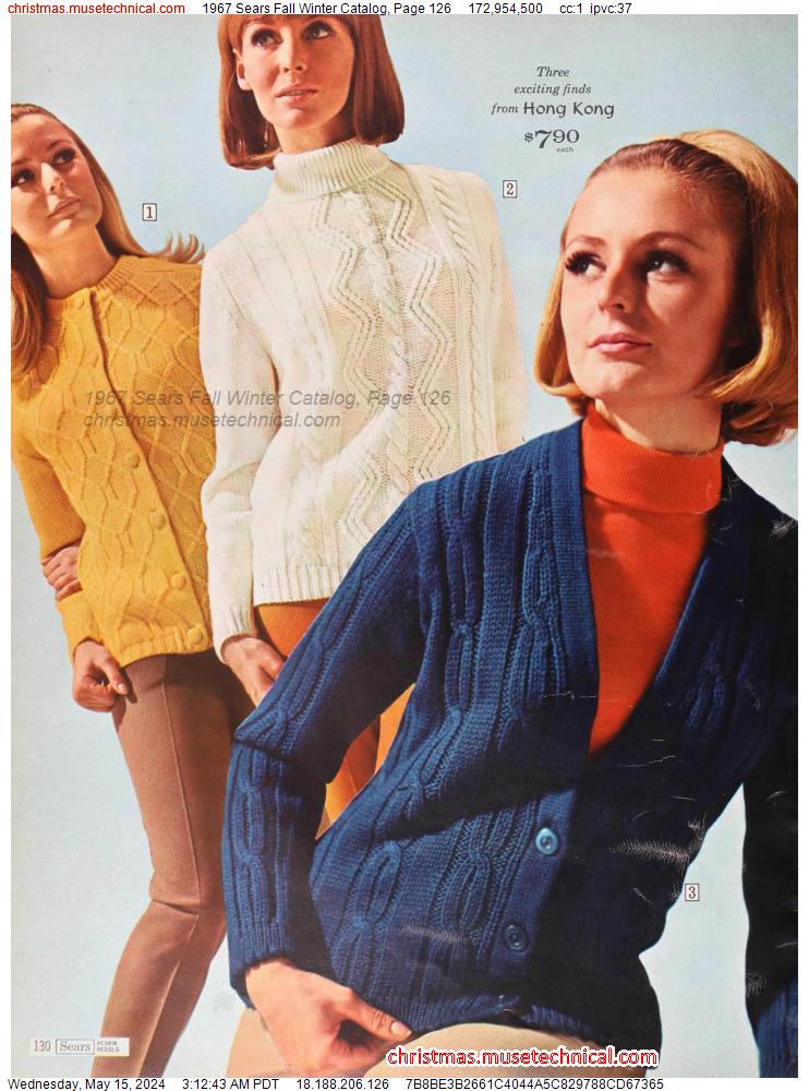 1967 Sears Fall Winter Catalog, Page 126