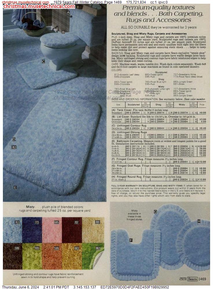 1979 Sears Fall Winter Catalog, Page 1469