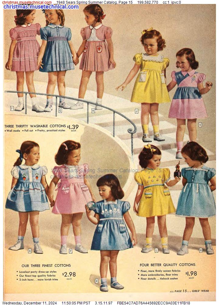 1948 Sears Spring Summer Catalog, Page 15