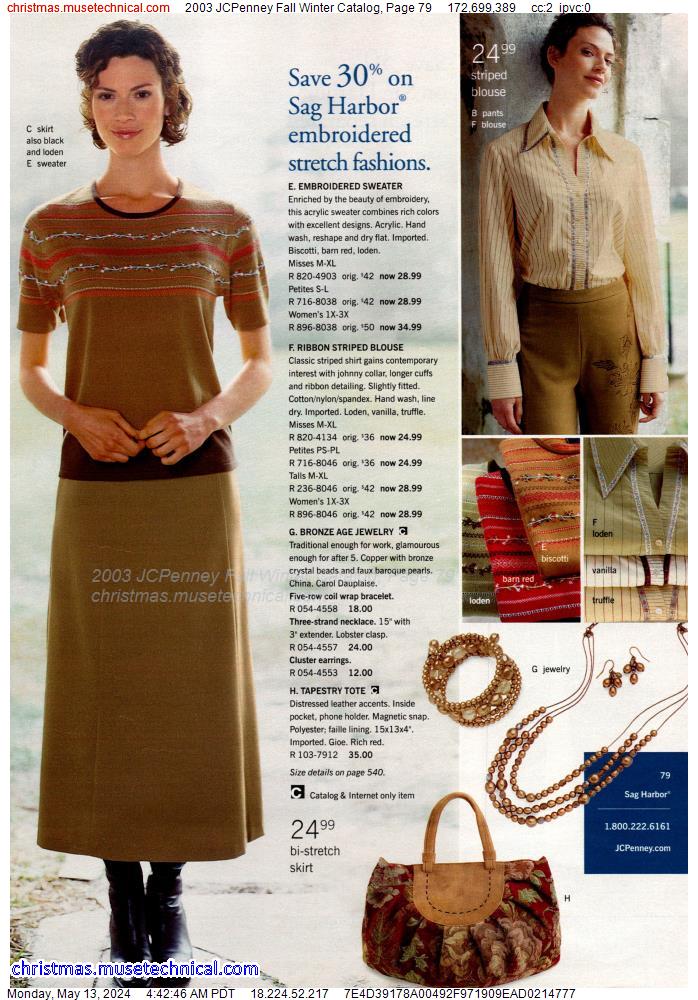 2003 JCPenney Fall Winter Catalog, Page 79