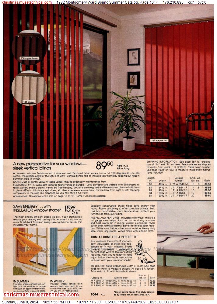1982 Montgomery Ward Spring Summer Catalog, Page 1044