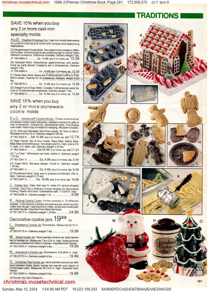 1986 JCPenney Christmas Book, Page 291