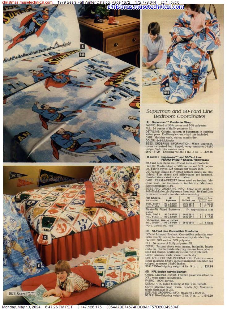1979 Sears Fall Winter Catalog, Page 1672