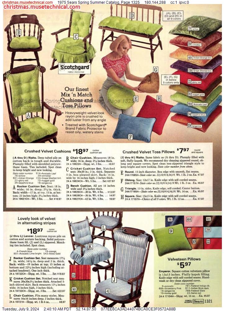 1975 Sears Spring Summer Catalog, Page 1325