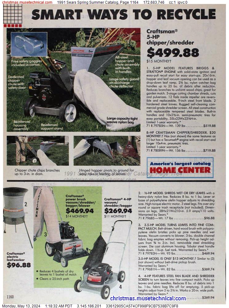 1991 Sears Spring Summer Catalog, Page 1164