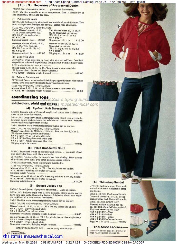 1978 Sears Spring Summer Catalog, Page 26