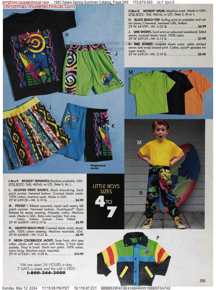 1991 Sears Spring Summer Catalog, Page 285