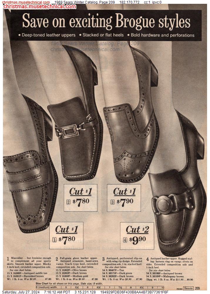 1969 Sears Winter Catalog, Page 209