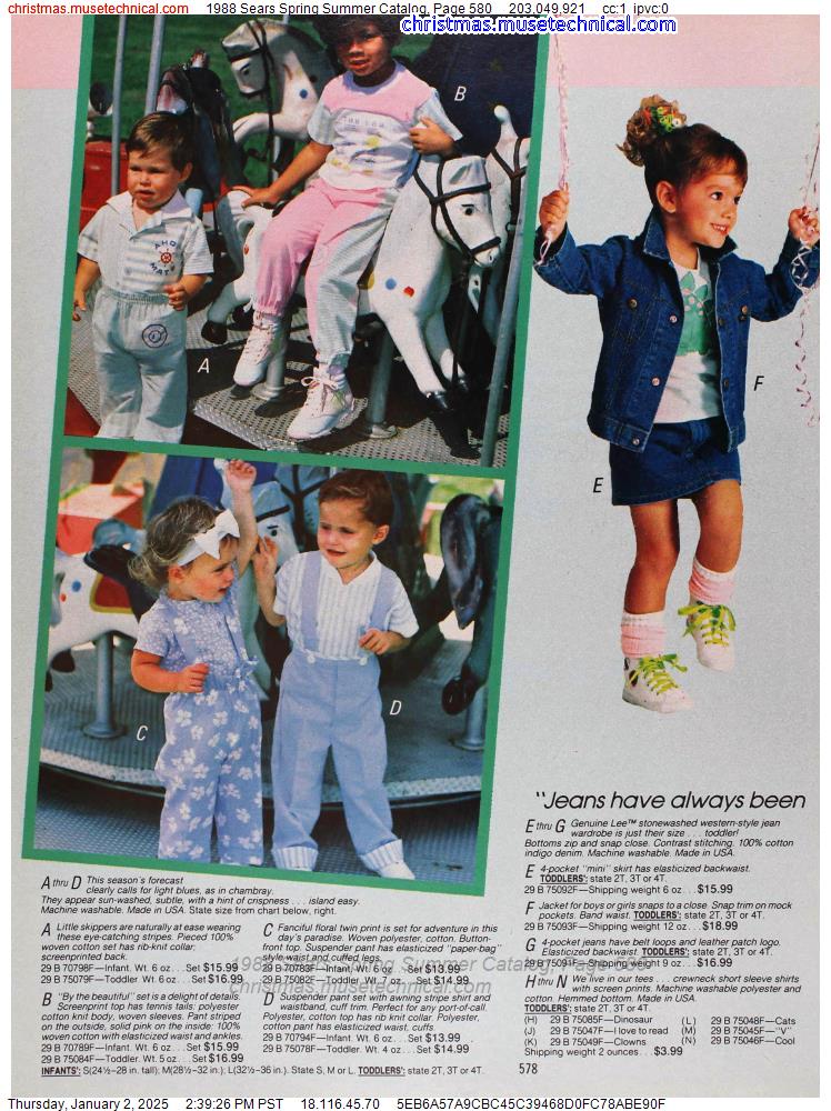 1988 Sears Spring Summer Catalog, Page 580