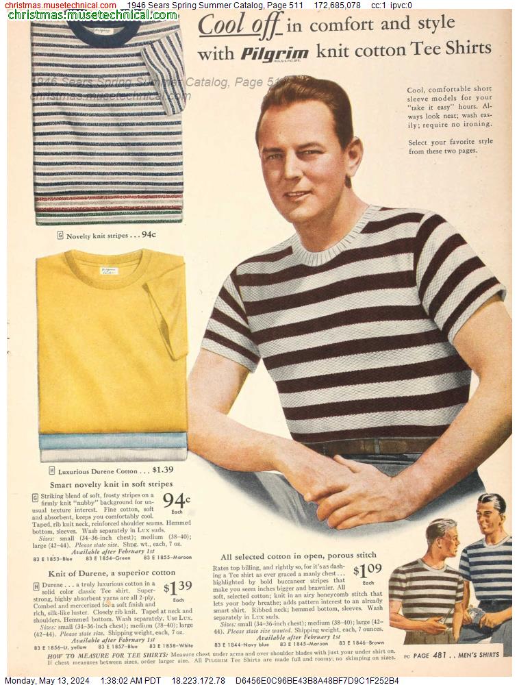 1946 Sears Spring Summer Catalog, Page 511