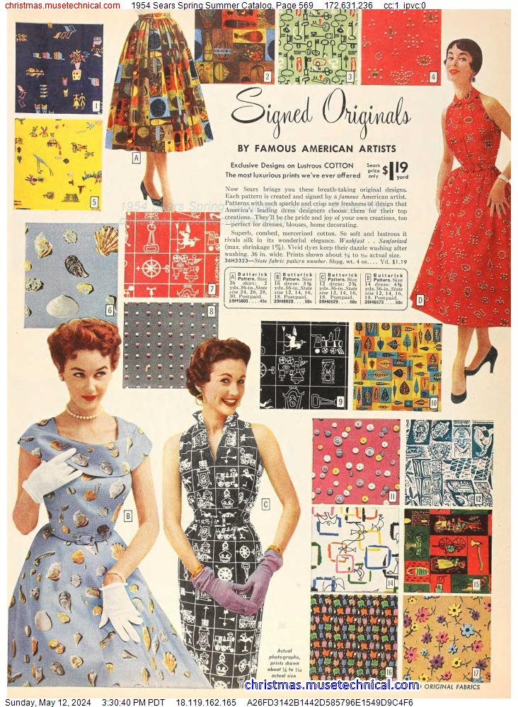 1954 Sears Spring Summer Catalog, Page 569