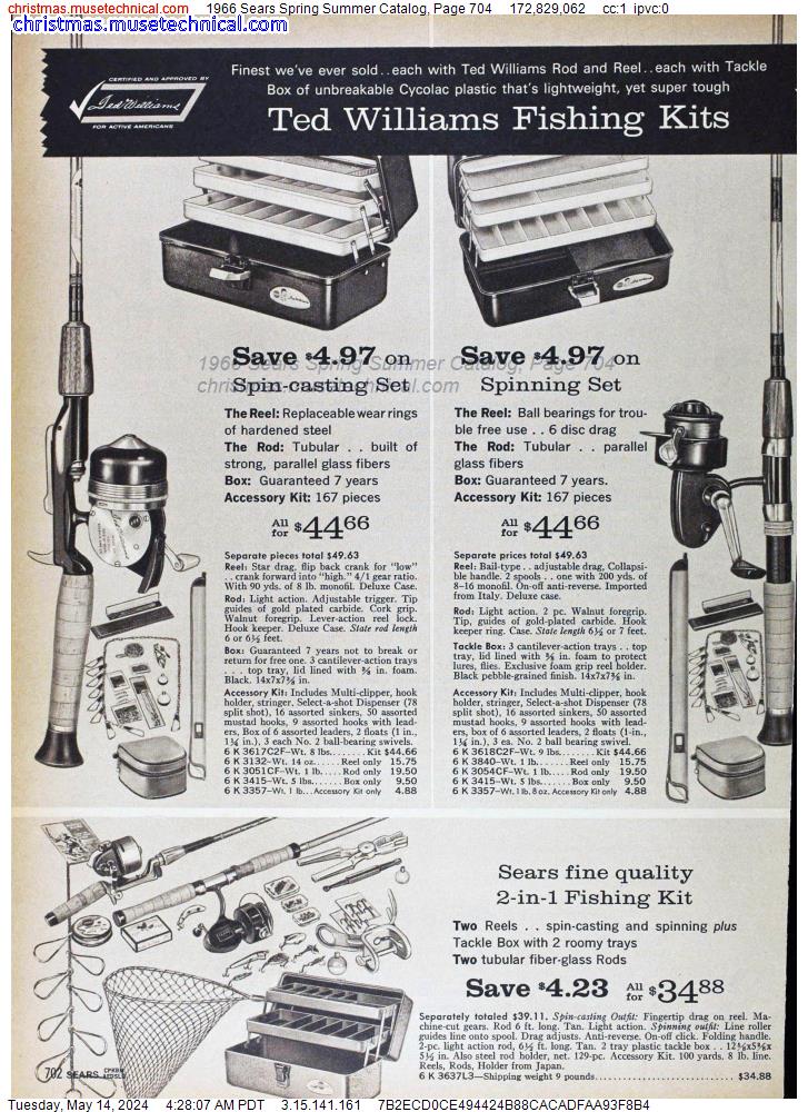 1966 Sears Spring Summer Catalog, Page 704