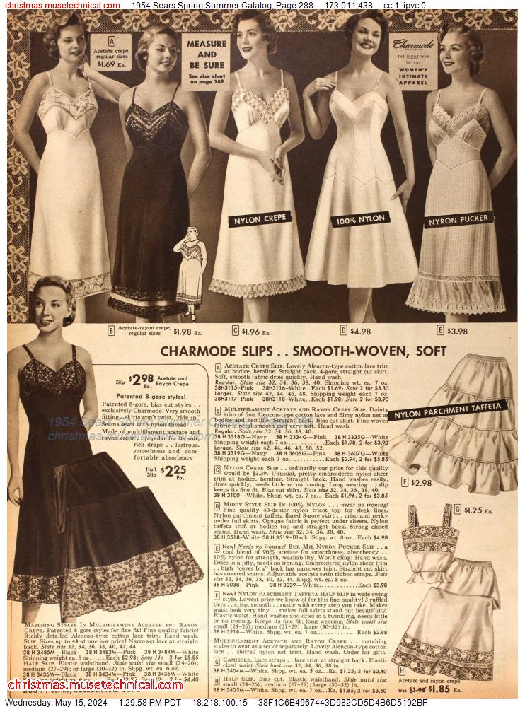 1954 Sears Spring Summer Catalog, Page 288