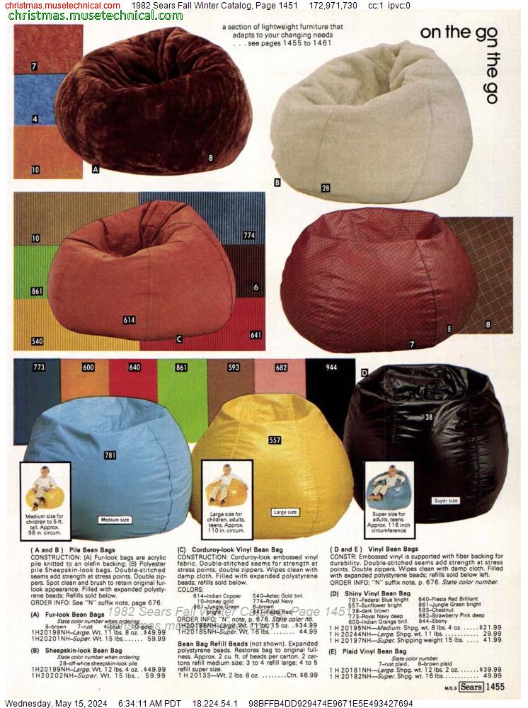 1982 Sears Fall Winter Catalog, Page 1451
