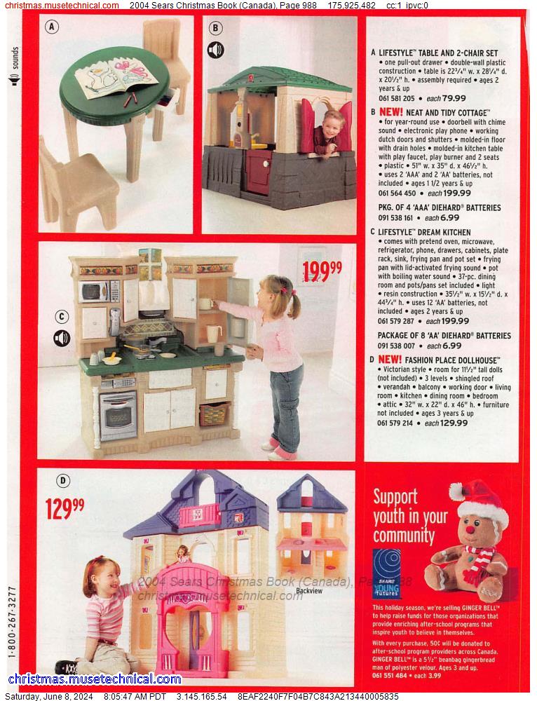 2004 Sears Christmas Book (Canada), Page 988