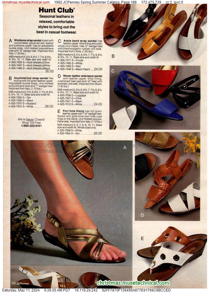 1992 JCPenney Spring Summer Catalog, Page 186
