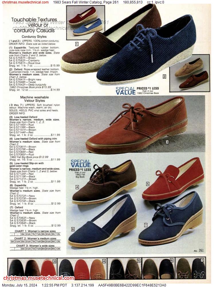 1983 Sears Fall Winter Catalog, Page 261