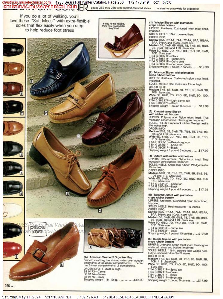 1983 Sears Fall Winter Catalog, Page 266