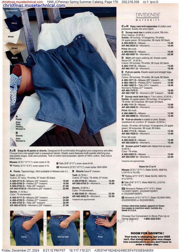 1996 JCPenney Spring Summer Catalog, Page 176