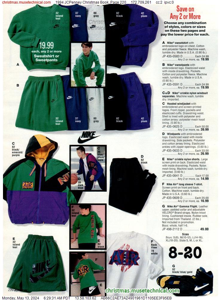 1994 JCPenney Christmas Book, Page 220