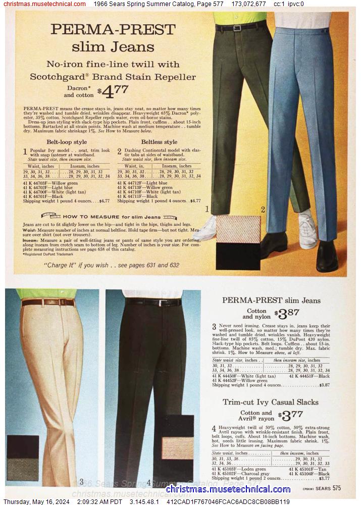 1966 Sears Spring Summer Catalog, Page 577