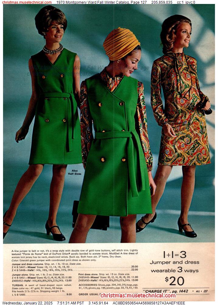 1970 Montgomery Ward Fall Winter Catalog, Page 127