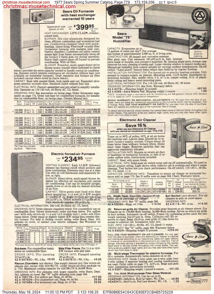 1977 Sears Spring Summer Catalog, Page 779