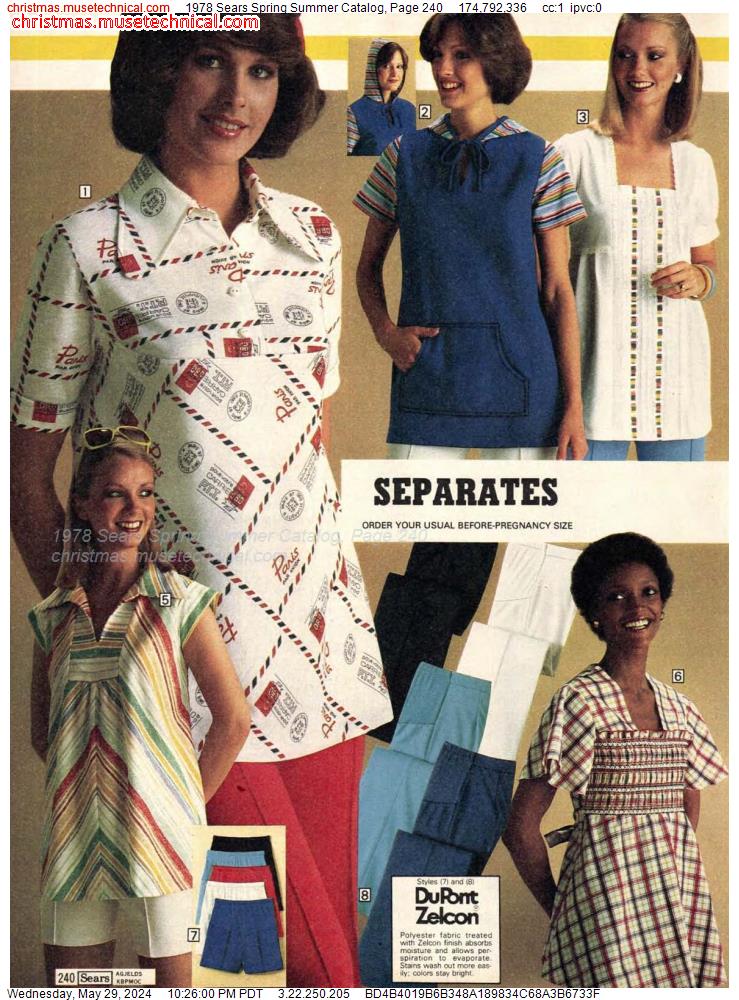 1978 Sears Spring Summer Catalog, Page 240