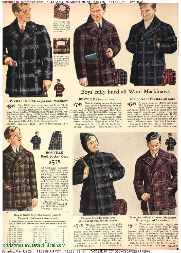 1943 Sears Fall Winter Catalog, Page 456