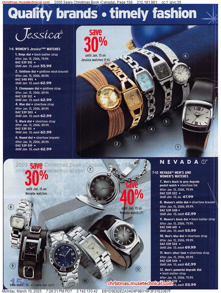 2005 Sears Christmas Book (Canada), Page 158