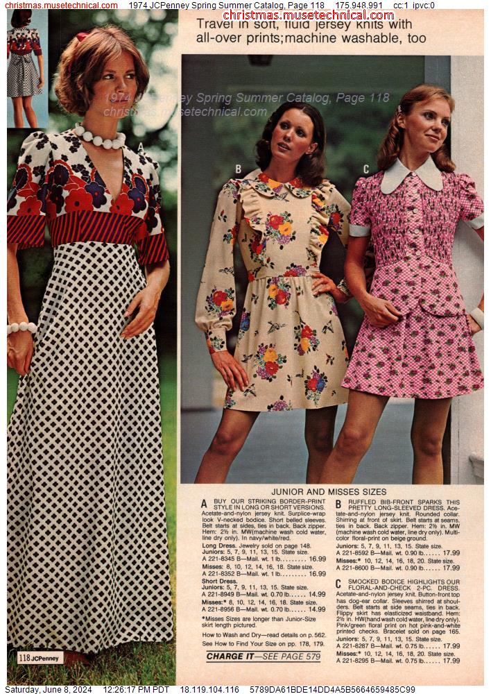1974 JCPenney Spring Summer Catalog, Page 118