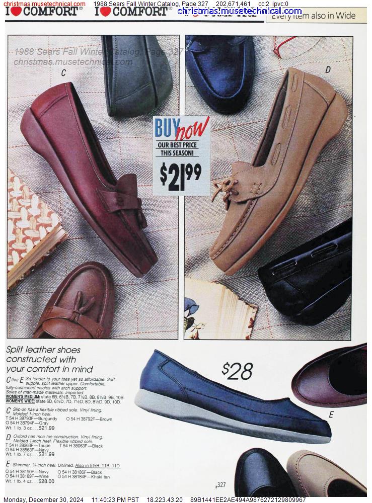 1988 Sears Fall Winter Catalog, Page 327