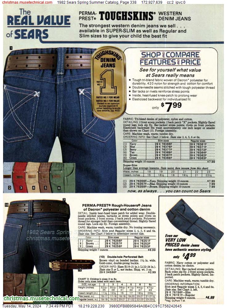 1982 Sears Spring Summer Catalog, Page 338