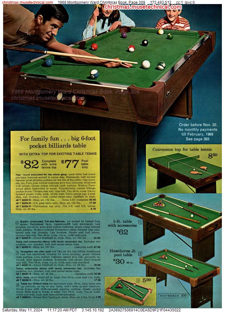 1968 Montgomery Ward Christmas Book, Page 309