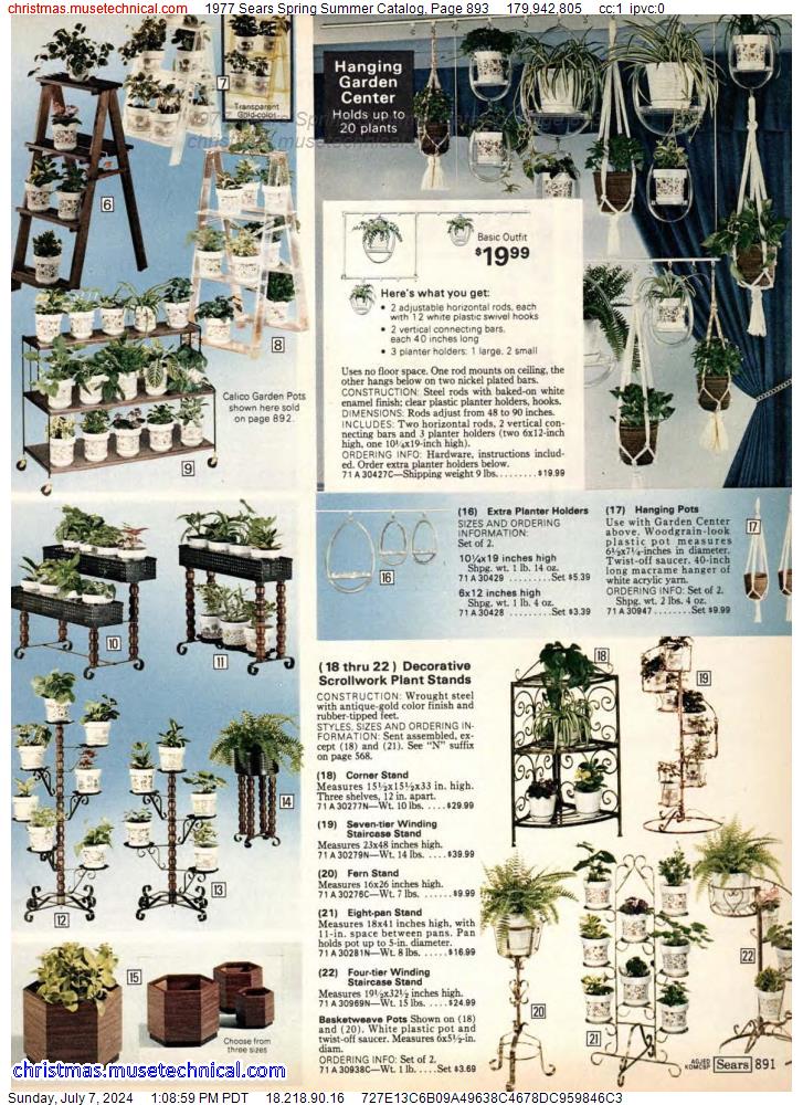 1977 Sears Spring Summer Catalog, Page 893