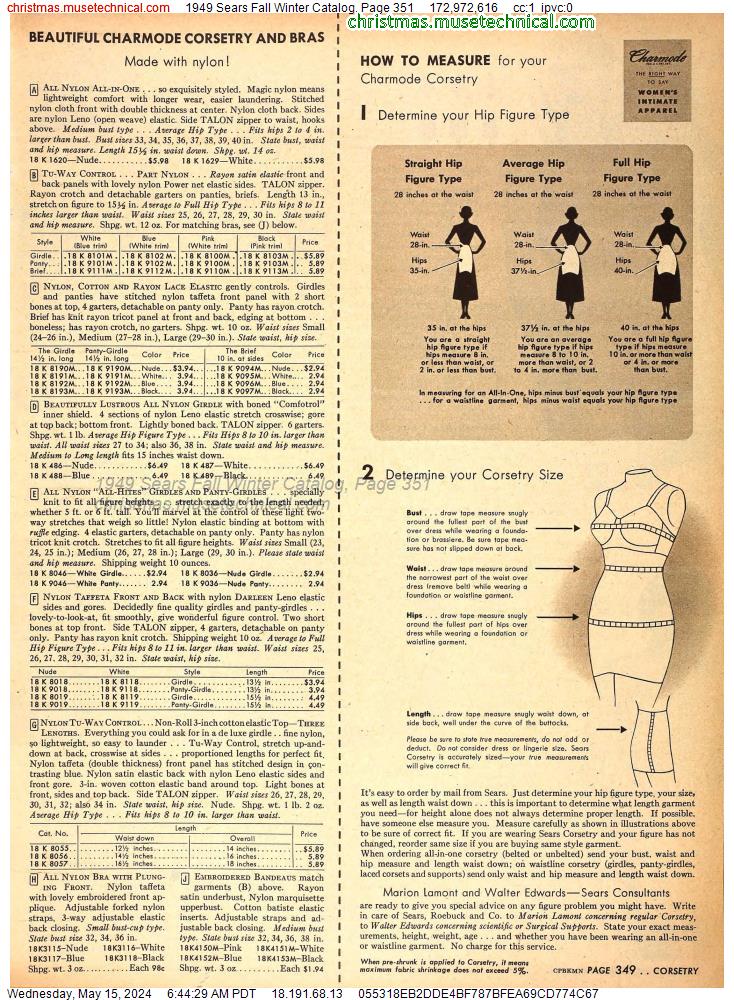 1949 Sears Fall Winter Catalog, Page 351